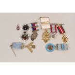 Nine various Masonic medals,