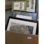 Various framed and unframed prints,