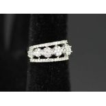 A 14ct white gold diamond ring,