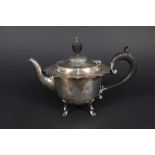 A silver bachelors teapot,