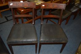Pair of Mahogany Chairs "East Riding of Yorkshire