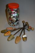 Shoe Stretchers and a Jar of Buttons