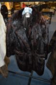Musquash Knee Length Fur Coat