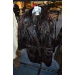 Musquash Knee Length Fur Coat