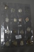 Sixteen Hallmarked Silver Pocket Watch Chain Fobs