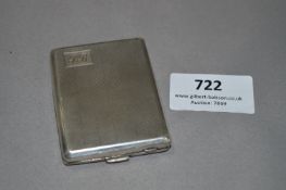 Silver Engine Turned Card Case - Birmingham 1936,
