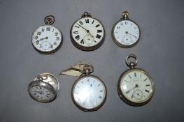 Six 925 Silver Pocket Watches