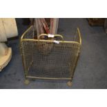 Brass & Wire Mesh Folding Fire Guard