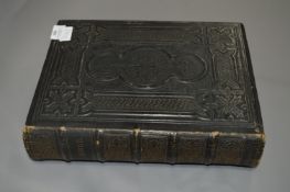 Large Leather Bound Bible 1868