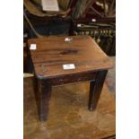 Small Mahogany Stool