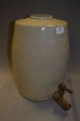 Stoneware Pottery Barrel with Tap