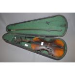 Violin and Bow in Case
