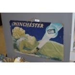 Advertising Card "Winchester Flashlight Battery"