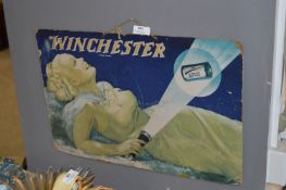 Advertising Card "Winchester Flashlight Battery"