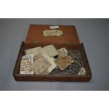 Jupiter Cigar Box and Contents of Studs & Pins