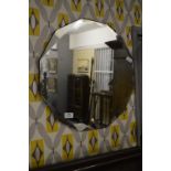 Hexagonal Bevelled Edge Wall Mirror