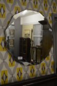 Hexagonal Bevelled Edge Wall Mirror