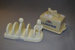 Lurpak Butter Dish and Toast Rack