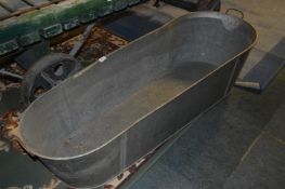 Galvanised Metal Bath Tub