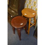 Two Elm & Beech Stools