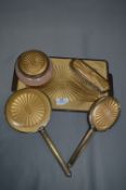 1940's Dressing Table Set; Brush, Mirror and Tray
