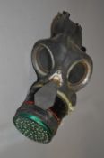 WWII Gas Mask and Bag