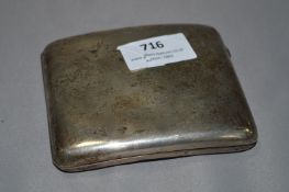 Hallmarked Silver Cigarette Case - Birmingham 1919