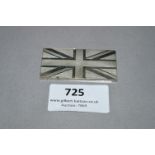 Sterling Silver Ingot "Union Jack" - Approx 38g