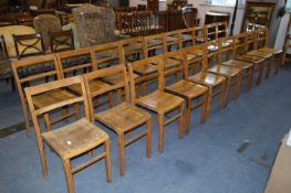 Set of Twenty Stackable Hall Chairs