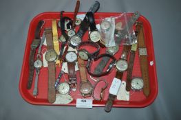Tray Lot of Gents and Ladies Wristwatches