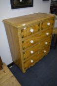 Painted Pine Two over Three Chest of Drawers