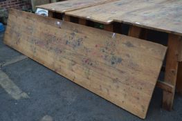 10ft Pine Trestle Table Top