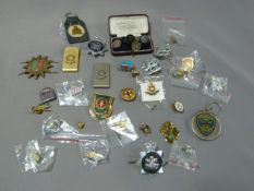 Collection of Enamel Badges, Police Badges and Cuf