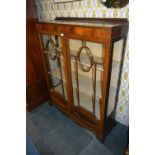 Walnut Display Cabinet with Astragal Glazed Doors