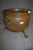 Large Copper and Brass Coal Bucket
