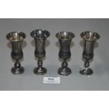 Set of Four Miniature Silver Goblets - Birmingham