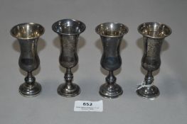 Set of Four Miniature Silver Goblets - Birmingham