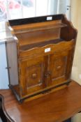 Oak Smoker Cabinet with Pipe Rack