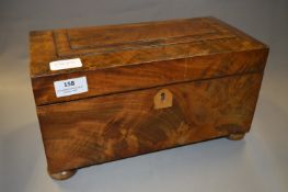 Walnut Tea Caddy Box (Missing Interior)