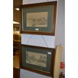 Pair of Oak Framed Engravings "York"