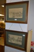 Pair of Oak Framed Engravings "York"