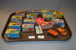 Fifteen Matchbox Diecast Model Vehicles