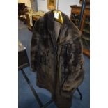 Beaver Fur Knee Length Coat