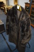 Beaver Fur Knee Length Coat