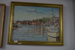 Oil on Panel "Sunday Morning Whitby Harbour" by Iv
