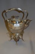 Silver Plated Kettle with Spirit Burner