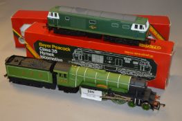 Hornby Railways Model Engine and Carriage "Flying