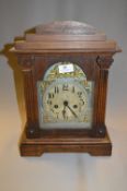 Oak Cased Mantel Clock