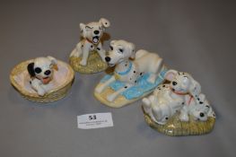 Four Royal Doulton 101 Dalmatians Figurines