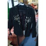 Ladies Black Art Deco Jacket